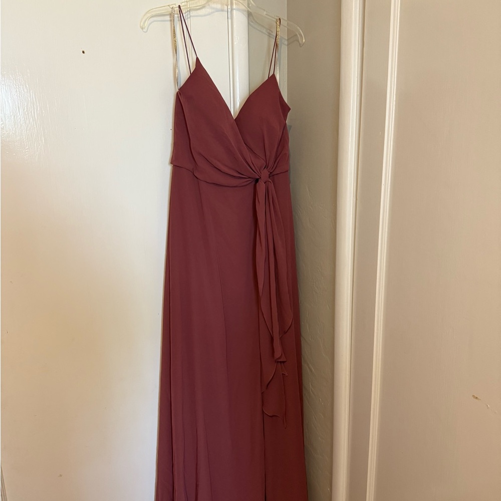 Jenny Yoo Mauve Maxi Dress size 12